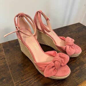 Kate Spade Pink Tianna Wedge Sandals - Size 9.5B US / EUR 40 - Like New